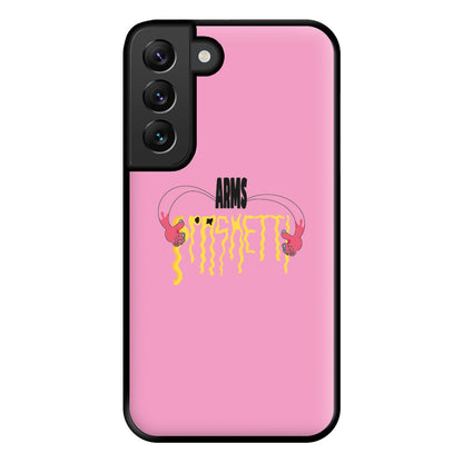 Arms Spaghetti - Pink Phone Case for Galaxy S22 Plus