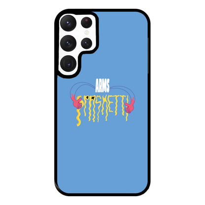 Arms Spaghetti - Blue Phone Case for Galaxy S22 Ultra