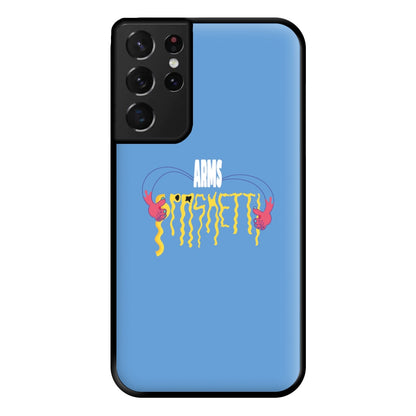 Arms Spaghetti - Blue Phone Case for Galaxy S21 Ultra