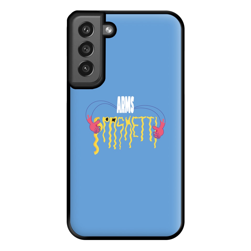 Arms Spaghetti - Blue Phone Case for Galaxy S21FE