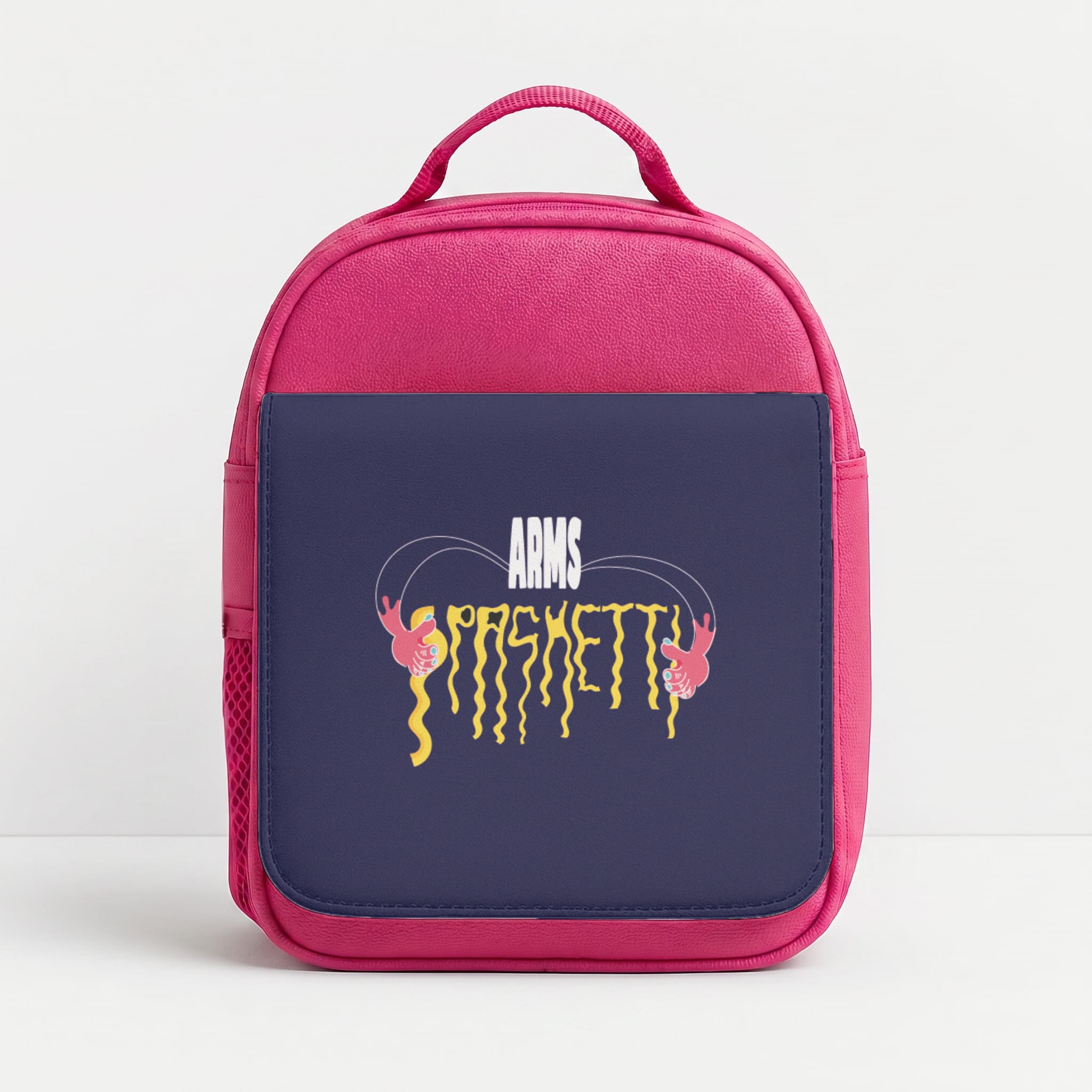 Arms Spaghetti - Dark Blue Lunchbox - Pink