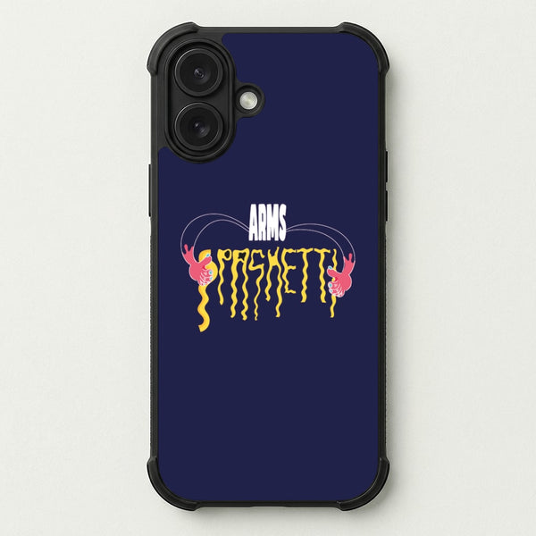 Arms Spaghetti - Dark Blue Phone Case — Bumper case