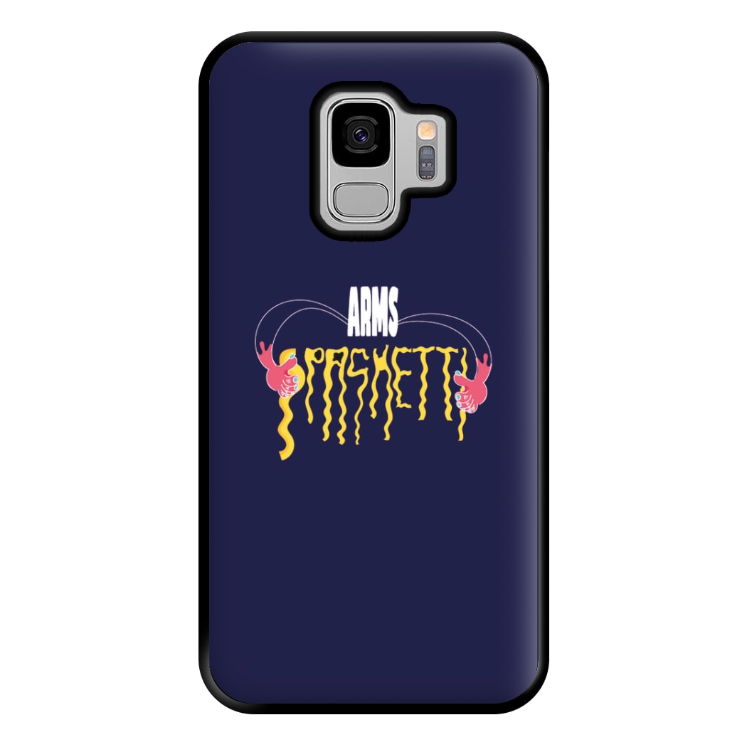 Arms Spaghetti - Dark Blue Phone Case for Galaxy S9 Plus