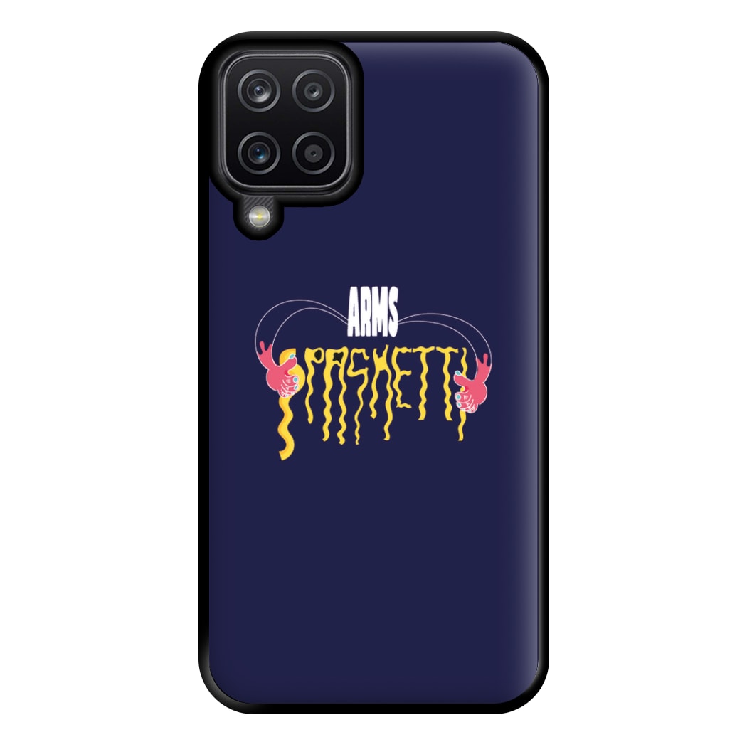 Arms Spaghetti - Dark Blue Phone Case for Galaxy A12