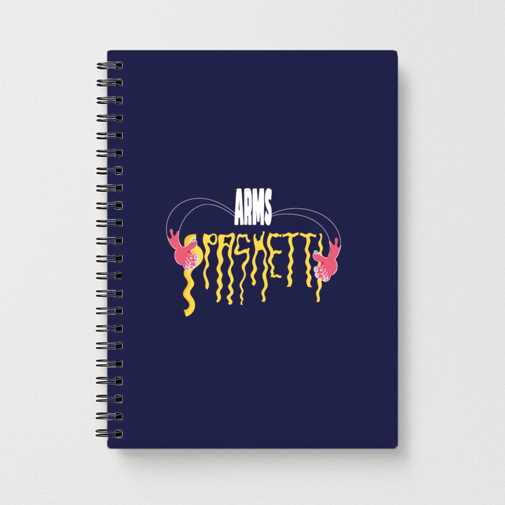 Arms Spaghetti - Dark Blue Notebook
