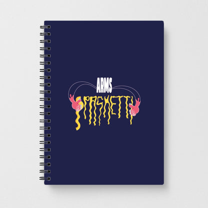 Arms Spaghetti - Dark Blue Notebook