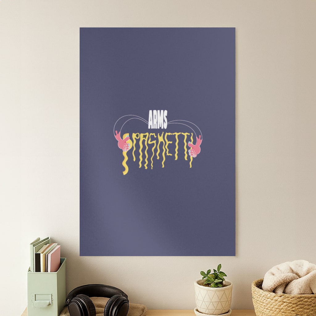 Arms Spaghetti - Dark Blue Poster
