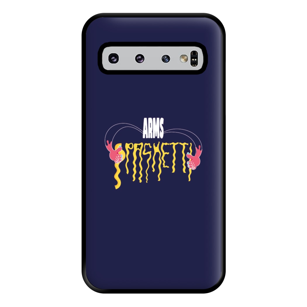 Arms Spaghetti - Dark Blue Phone Case for Galaxy S10 Plus