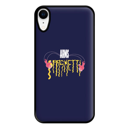 Arms Spaghetti - Dark Blue Phone Case for iPhone XR