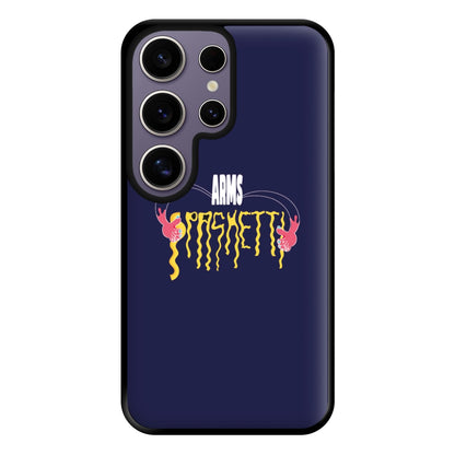 Arms Spaghetti - Dark Blue Phone Case for Galaxy S25 Ultra