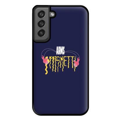 Arms Spaghetti - Dark Blue Phone Case for Galaxy S21FE