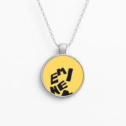 Text Circle Necklace