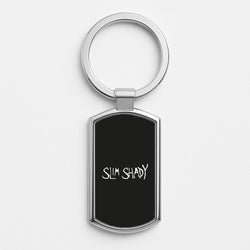 Slim Shady Silver Keyring