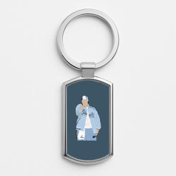 Tracksuit Silver Keyring