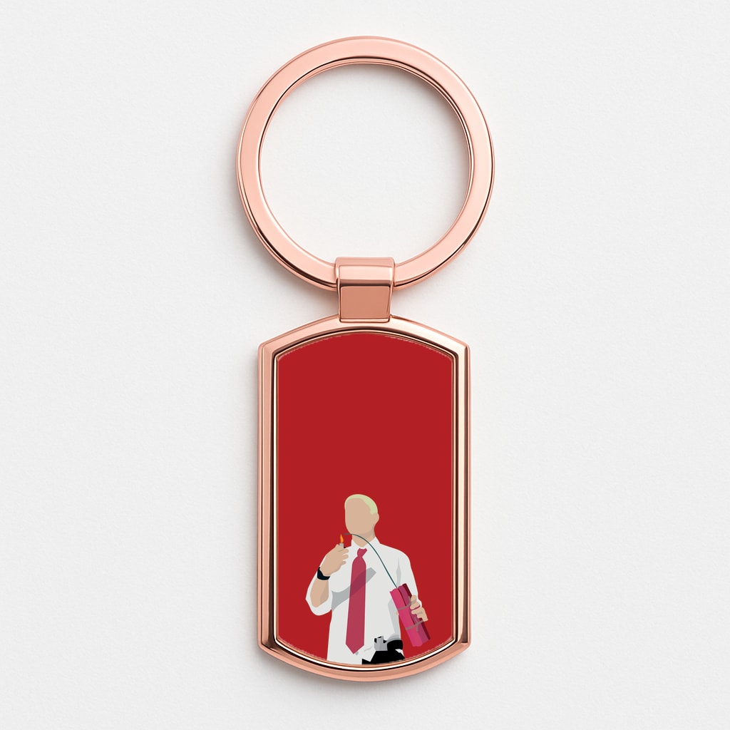 Dynamite Rose Gold Keyring