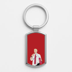 Dynamite Silver Keyring