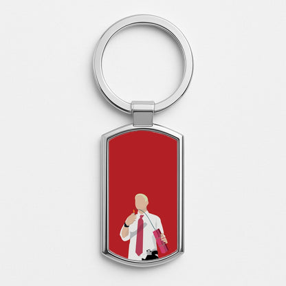 Dynamite Silver Keyring