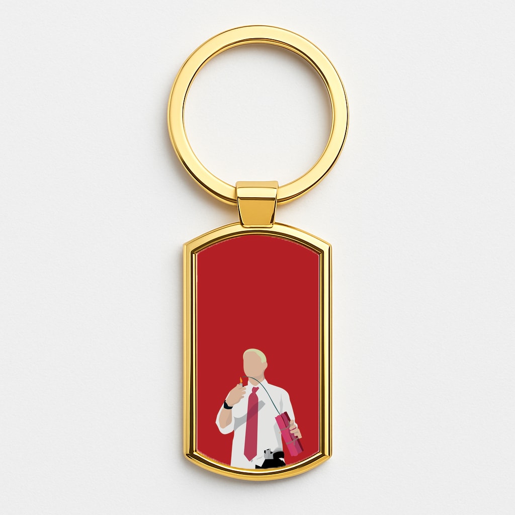 Dynamite Gold Keyring