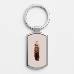 Jersey Silver Keyring