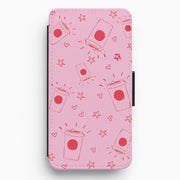 Coffee Pattern - Chamberlain Flip / Wallet Phone Case 1