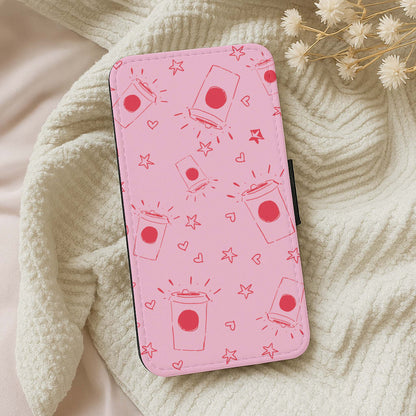Coffee Pattern - Chamberlain Wallet Phone Case