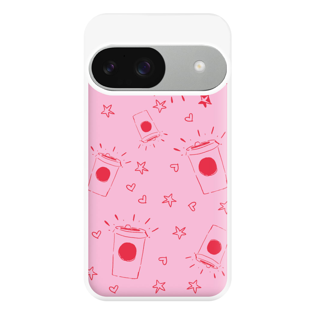 Coffee Pattern - Chamberlain Phone Case for Google Pixel 9 / 9 Pro