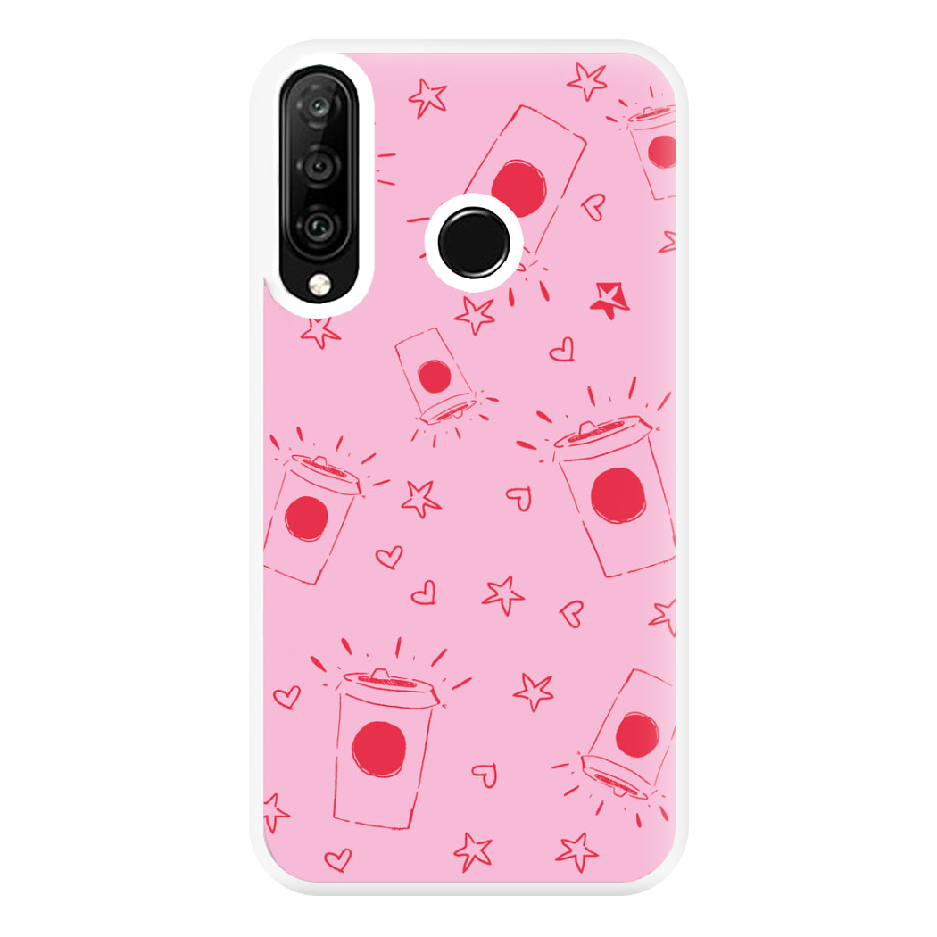 Coffee Pattern - Chamberlain Phone Case for Huawei P30 Lite