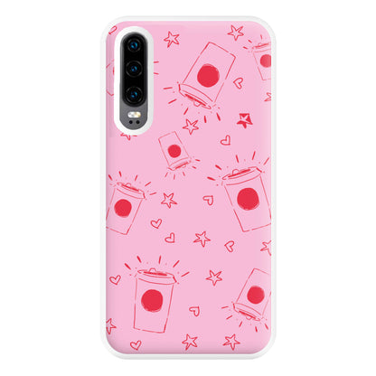 Coffee Pattern - Chamberlain Phone Case for Huawei P30