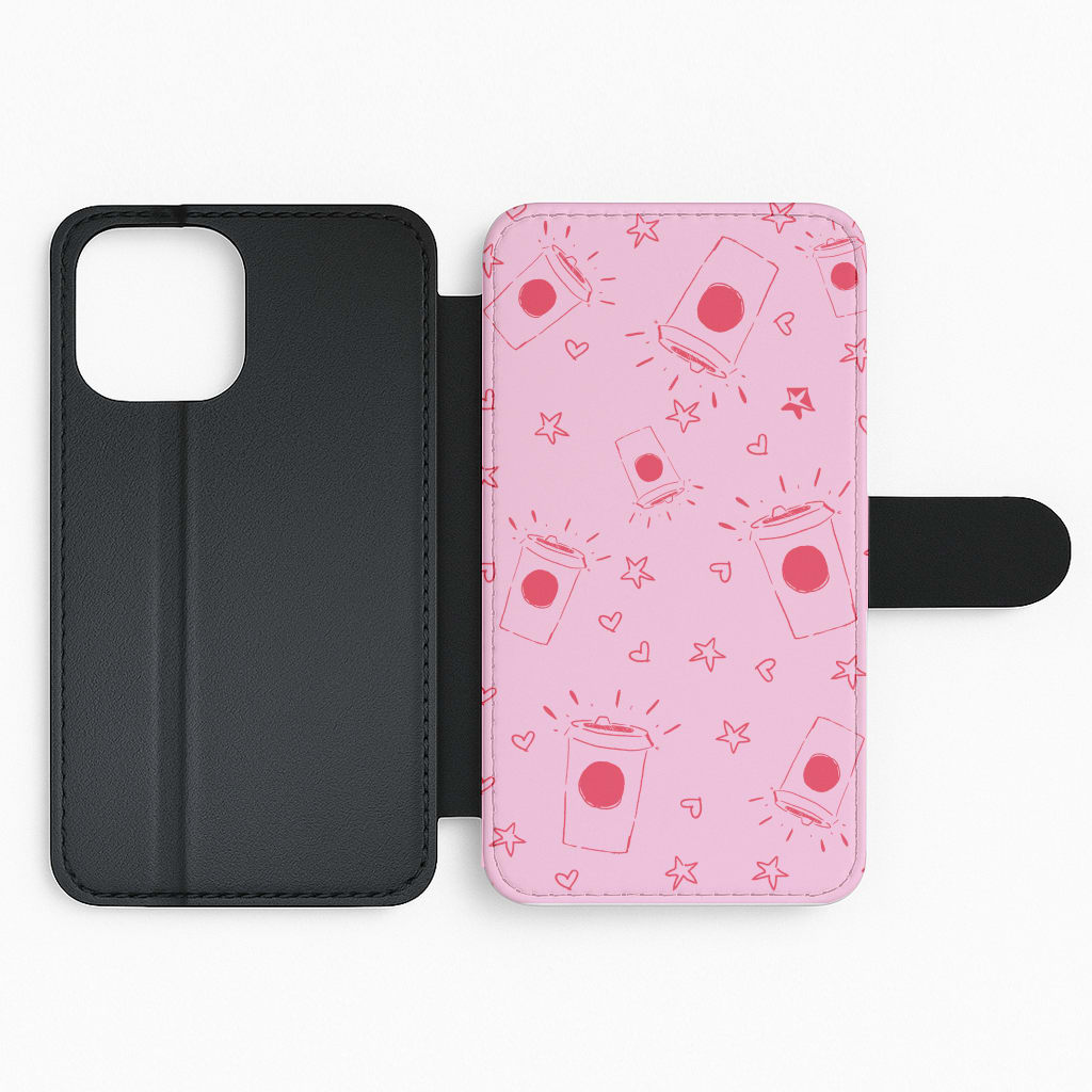 Coffee Pattern - Chamberlain Flip Phone Case