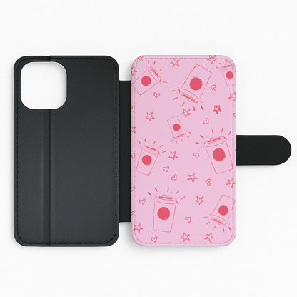 Coffee Pattern - Chamberlain Flip Phone Case