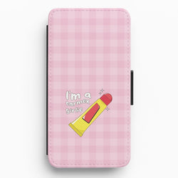 I'm A Carmex Girlie - Chamberlain Flip / Wallet Phone Case