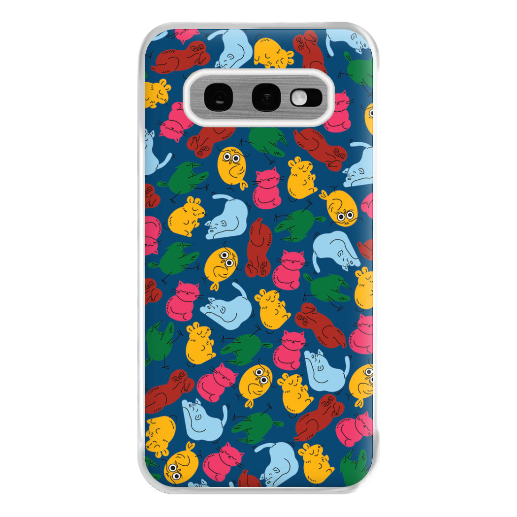 Animal Doodles - Chamberlain Phone Case for Galaxy S10e