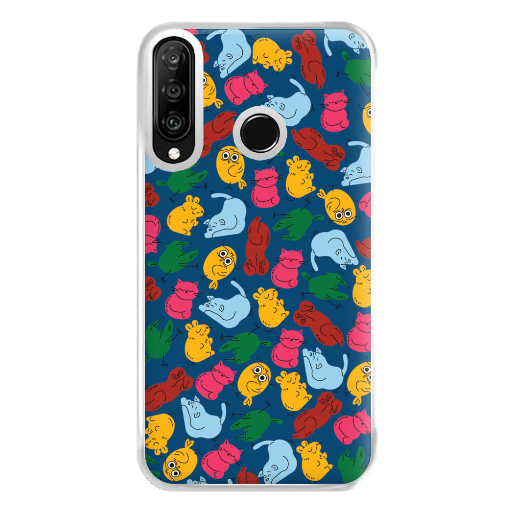 Animal Doodles - Chamberlain Phone Case for Huawei P30 Lite