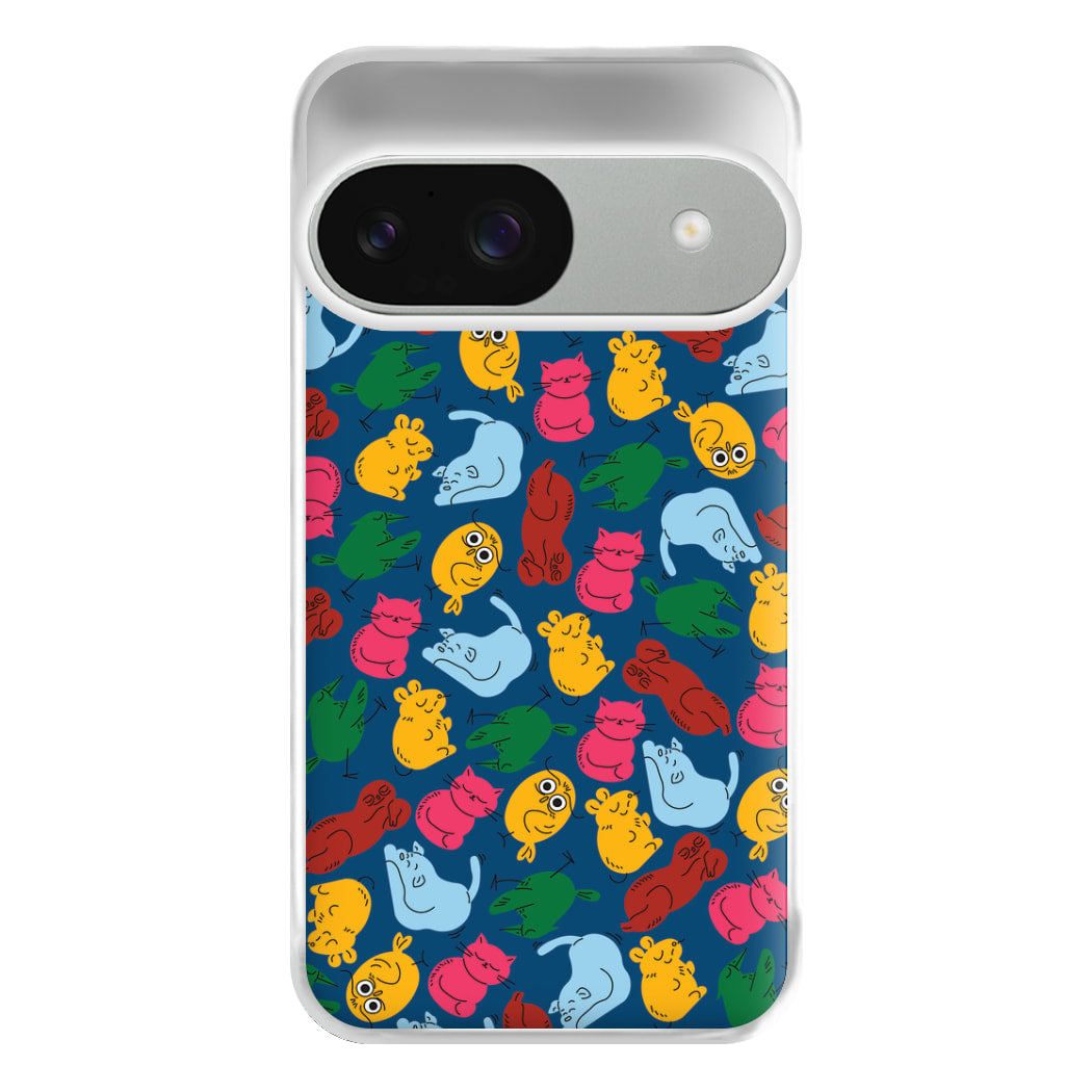 Animal Doodles - Chamberlain Phone Case for Google Pixel 9 / 9 Pro