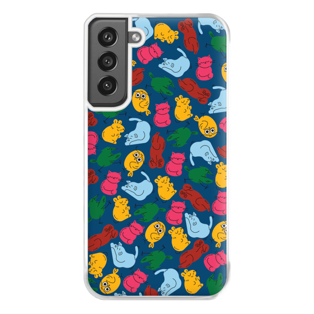 Animal Doodles - Chamberlain Phone Case for Galaxy S21FE