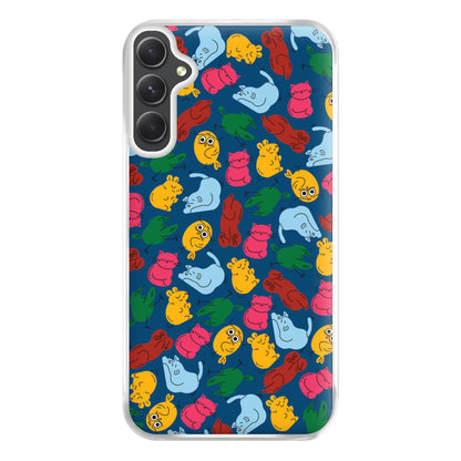 Animal Doodles - Chamberlain Phone Case for Galaxy A14