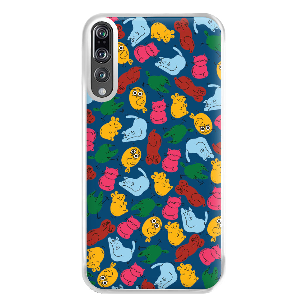 Animal Doodles - Chamberlain Phone Case for Huawei P20 Pro