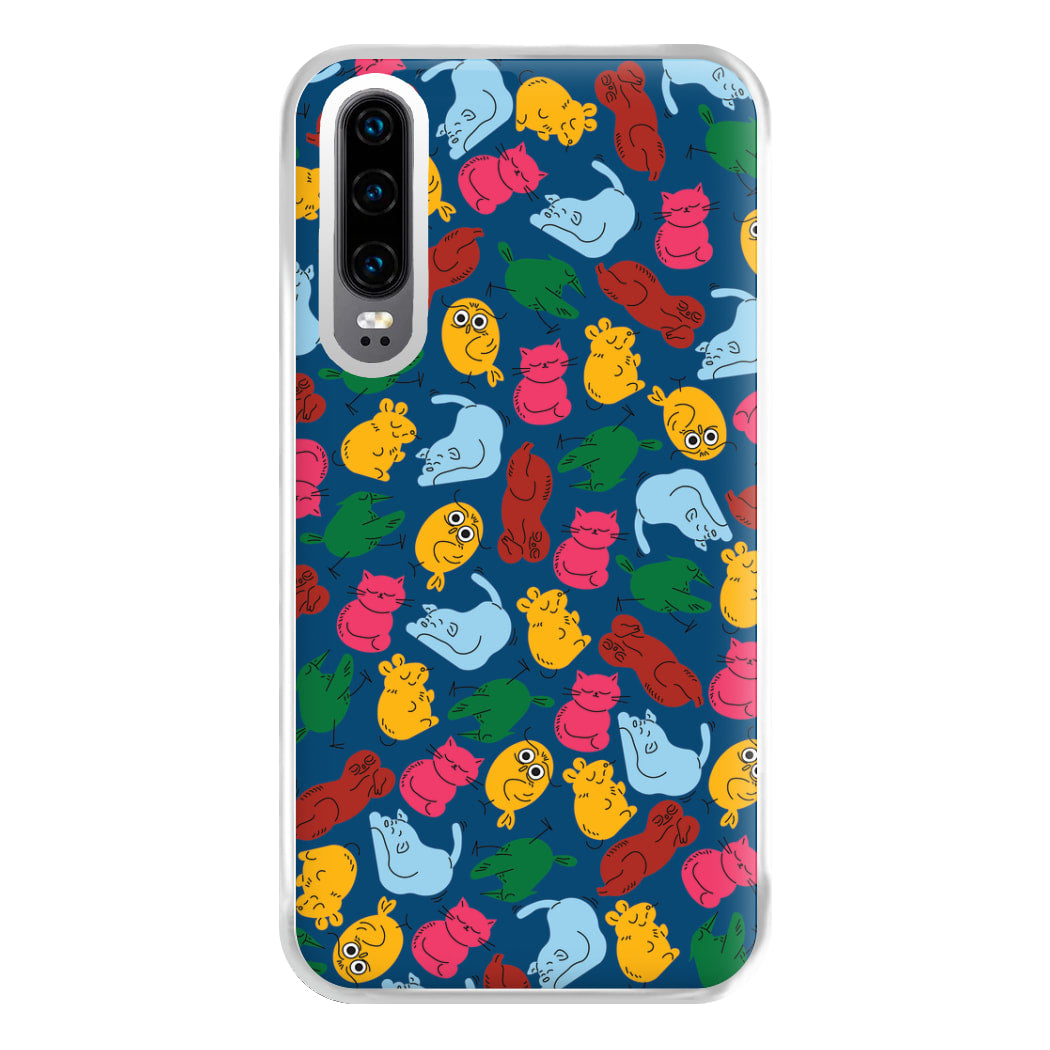 Animal Doodles - Chamberlain Phone Case for Huawei P30