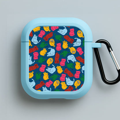 Animal Doodles - Chamberlain Blue AirPods Case