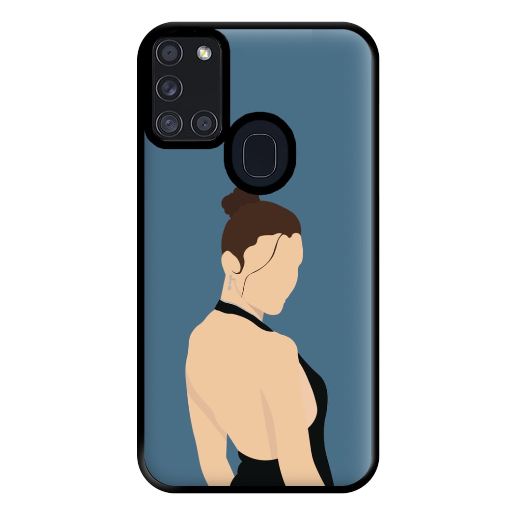 Black Dress - Chamberlain Phone Case for Galaxy A21s