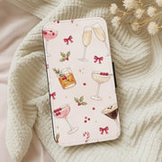 Festive Cocktail Hour Flip / Wallet Phone Case 5