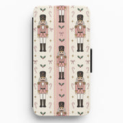 Pink Nutcracker Stripes Flip / Wallet Phone Case 1