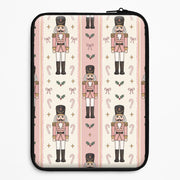 Pink Nutcracker Stripes Laptop Sleeve 1