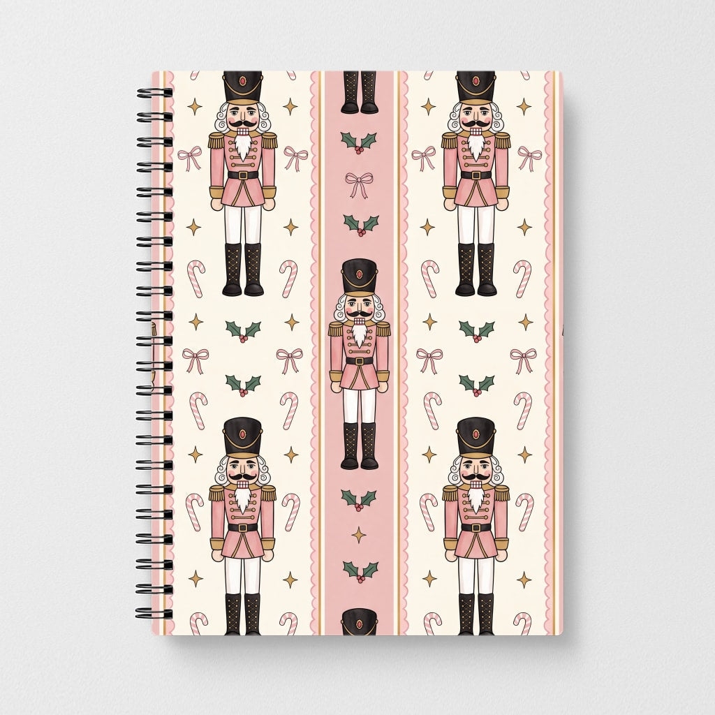 Pink Nutcracker Stripes Notebook