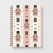 Pink Nutcracker Stripes Notebook 1