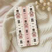 Pink Nutcracker Stripes Flip / Wallet Phone Case 5
