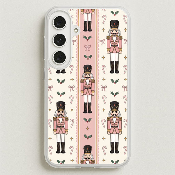 Pink Nutcracker Stripes Phone Case - Galaxy S26FE / Standard