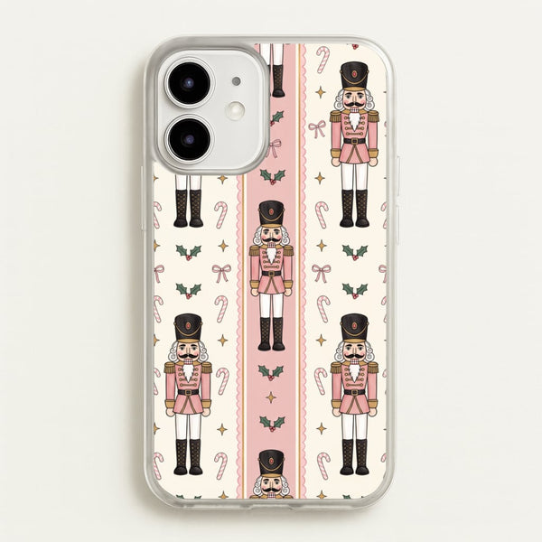 Pink Nutcracker Stripes Phone Case - iPhone 12 Mini / Standard