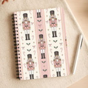 Pink Nutcracker Stripes Notebook 3