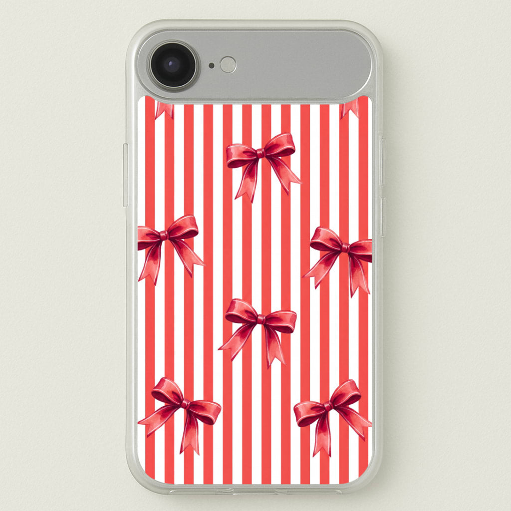 Candy Stripe Bows Phone Case